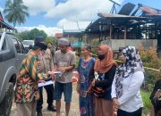 Baznas Soppeng  Salurkan Bantuan Korban Kebakaran di Dusun Jampu