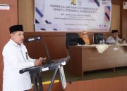 H Aras Isi Pembekalan dan Uji Sertifikasi 75 Tenaga Konstruksi di Kabupaten Soppeng