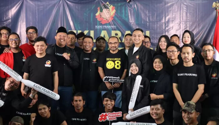 Milenial Deklarasi Dukungan Prabowo, Bakhtiar: Anak Muda Pemerlukan Sosok Pemimpinan  Seperti Pak  Prabowo
