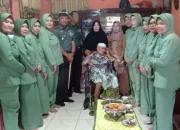 Sambut HUT Ke-78 TNI, Kodim 1423 Soppeng Anjangsana ke Rumah Purnawirawan