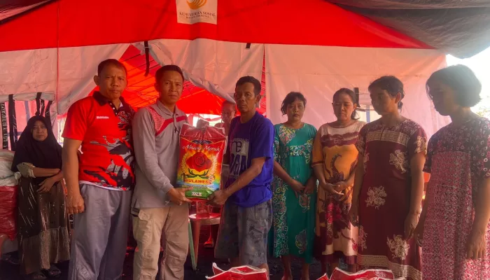Rutan Soppeng Salurkan Bantuan Kepada Korban Kebakaran di Desa Goarie
