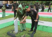 HUT Korem 141 Ke-67 Tahun, Dandim 1423 Soppeng  Ziarah di TMP Salotungo
