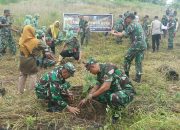 Dandim 1423 Soppeng Ikuti Vicom dan Penanaman Pohon di Caggiri ‘e 