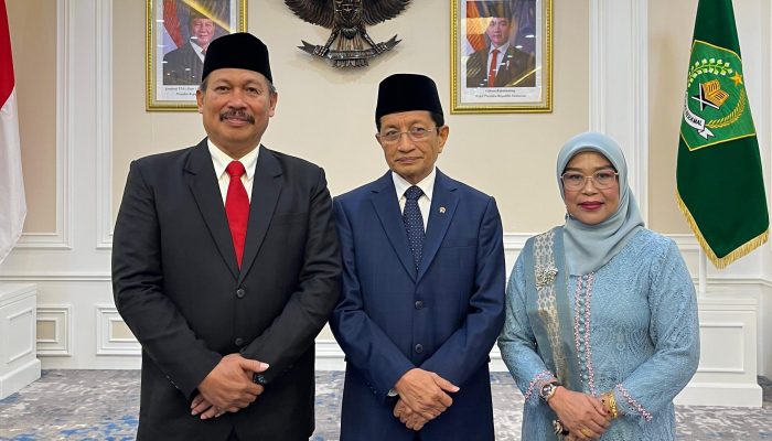 Menag RI Resmi Lantik Ali Yafid Sebagai Kakanwil Kemenag Sulsel