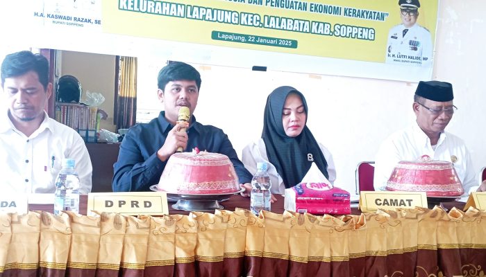 Hadiri Musrenbang Kelurahan, Ketua DPRD Soppeng: Momen Penting Mendengar Langsung Kebutuhan Masyarakat