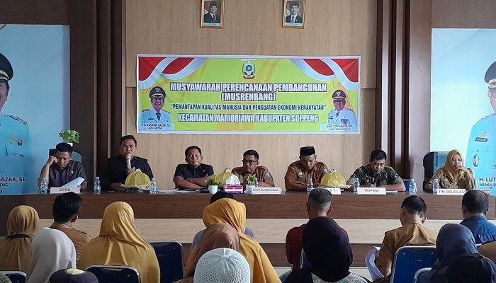 Wakil Ketua 1 DPRD Soppeng  Menyayangkan Camat dan Sebagian Kades Tak Hadir Musrenbang