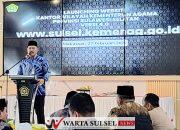 Kakanwil Kemenag Sulsel Launching Website terbaru Kemenag Sulsel