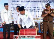 Kakanwil Kemenag Sulsel Launching Qeren Qur’an lansia Kelompok Pengajian Dasar Lansia di Kabupaten Soppeng