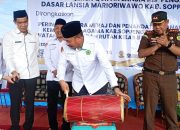 Kakanwil Kemenag Sulsel Launching Qeren Qur’an lansia Kelompok Pengajian Dasar Lansia di Kabupaten Soppeng