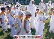 Pakai Ihram, Ratusan Murid TK Kecamatan Lalabata Ikuti Manasik Haji