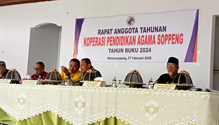 RAT Kopendas Soppeng, Kakan Kemenag Kota Parepare Oppo Sebagai Ketua
