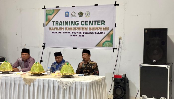 Training Center, Kakan Kemenag Soppeng: Kafilah Kabupaten Soppeng Siap Tampil Maksimal