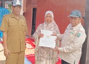 Gercep, Baznas Soppeng Salurkan Bantuan Kepada Korban Angin Kencang di Leworeng