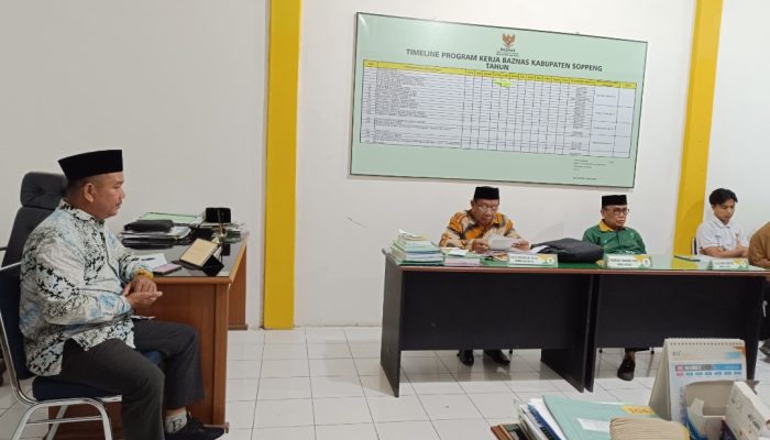 Hari Pertama Usai Lebaran, Baznas Soppeng Gelar Rapat Perdana 