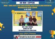 Lagi ! KIR MAN 1 Soppeng Sabet Juara 1 Nasional 