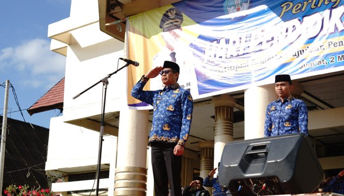 Wakil Bupati Soppeng Pimpin Upacara Hardiknas