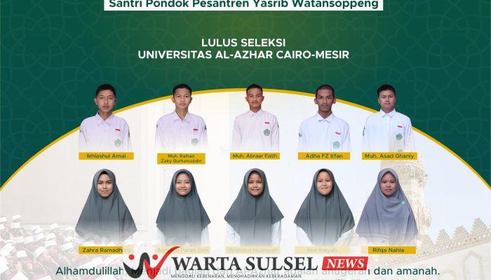 Sepuluh Santri Ponpes Yasrib Tembus Ke AL- Azhar Mesir