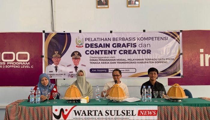 Siswa SMKN 3 Soppeng Diberi Pelatihan Desain Grafis dan Content Creator 