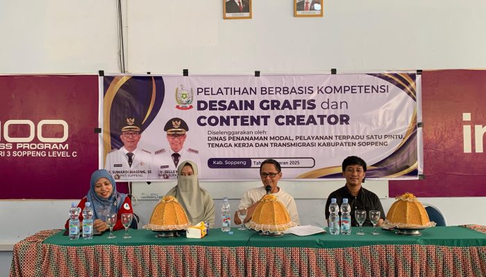 Siswa SMKN 3 Soppeng Diberi Pelatihan Desain Grafis dan Content Creator 