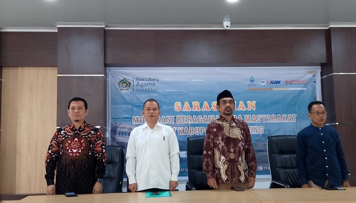 Balai Litbang Agama Makassar Gelar Sarasehan Moderasi Beragama di Soppeng 