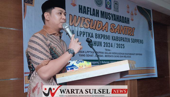 Anggota DPRD Sulsel Apresiasi Wisuda Santri LPPTKA-BKPRMI Soppeng 