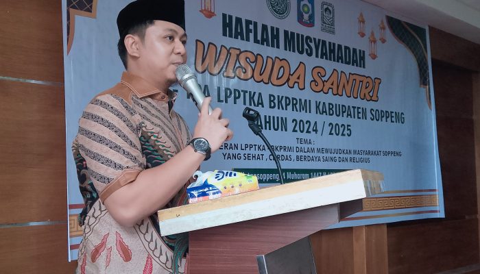 Anggota DPRD Sulsel Apresiasi Wisuda Santri LPPTKA-BKPRMI Soppeng 