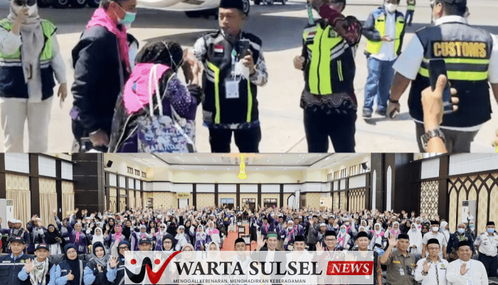 Bupati Sidrap Jemput Langsung Jemaah Kloter 7 hingga ke Tangga Pesawat