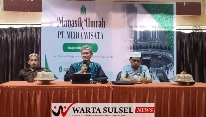 Berangkat Bulan Agustus, PT. Meida Wisata Soppeng Gelar Manasik umroh 