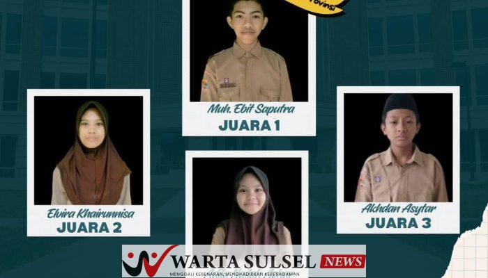 MTs Negeri Soppeng Borong Juara Olimpiade Bahasa Arab, Siap Melaju Ke Tingkat Provinsi 
