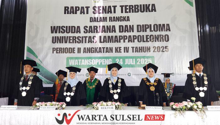 Unipol Soppeng Kembali Wisuda 326 Mahasiswa, Komitmen Cetak SDM yang Unggul 