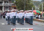 Tampil Menarik, Santri MAS PP. Yasrib Lapajung Ikuti Lomba Gerak Jalan Indah 