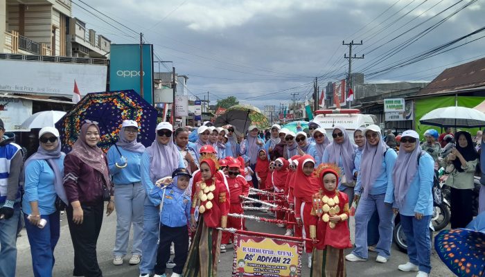 RA As’adiyah Lompulle Tampil Meriah di Karnaval HUT Ke-80 RI