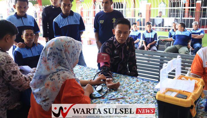 Rutan Soppeng Gandeng PMI dan UTDRS Latemmamala Gelar Donor Darah 
