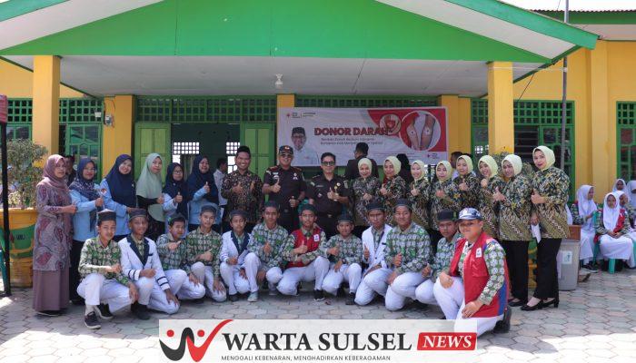 Kejari dan Ponpes Yasrib Gelar Donor Darah, Kumpulkan 29 Kantong