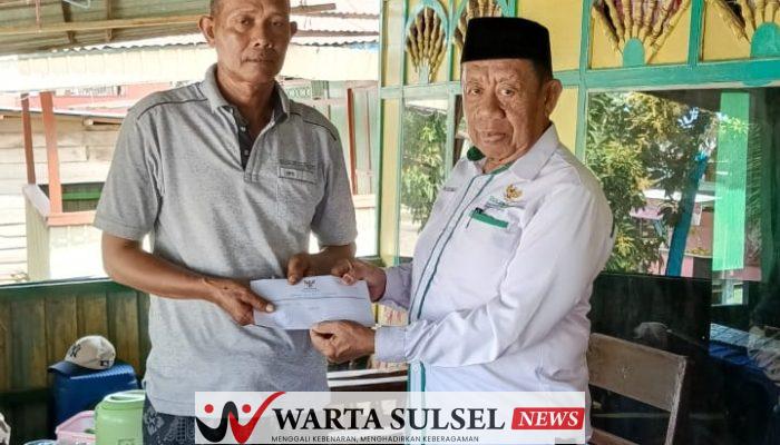 Gerak Cepat, Baznas Soppeng Bantu Korban Kebakaran Di kelurahan Kaca