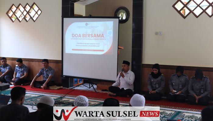 Rutan Soppeng Gelar Doa Bersama untuk Keselamatan dan Kebaikan Negeri