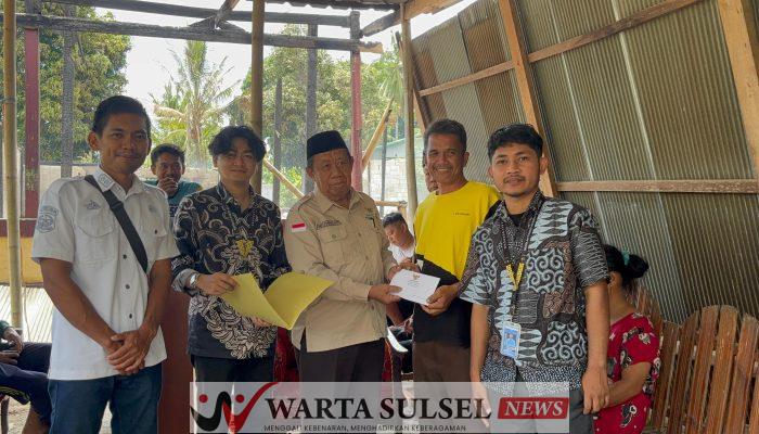Gerak Cepat, Baznas Soppeng Bantu Korban Kebakaran di Desa Masing 