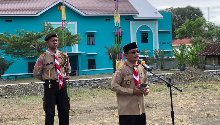Gelar Persami, Pramuka MA Yasrib Terima Tamu Ambalan 