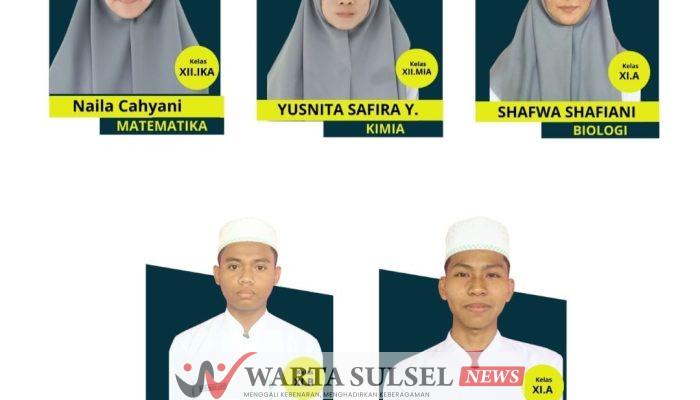 Lima Santri MA DDI Pattojo Lolos OMI Ke Tingkat Provinsi