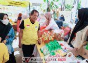 Golkar Soppeng Gelar Pasar Murah dan Donor Darah, Warga Antusias