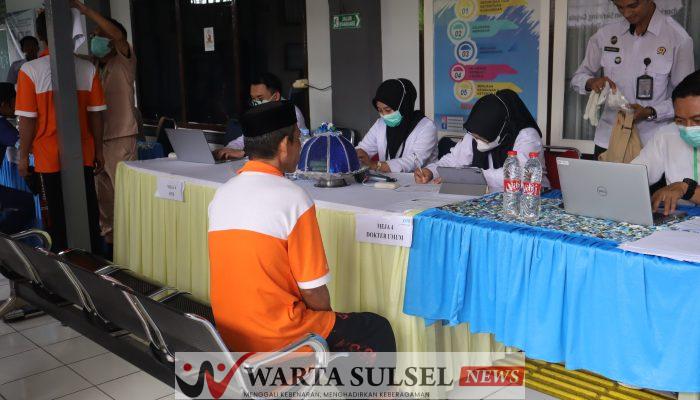 Skrining TBC di Rutan Soppeng, Satu Warga Binaan Dinyatakan Positif