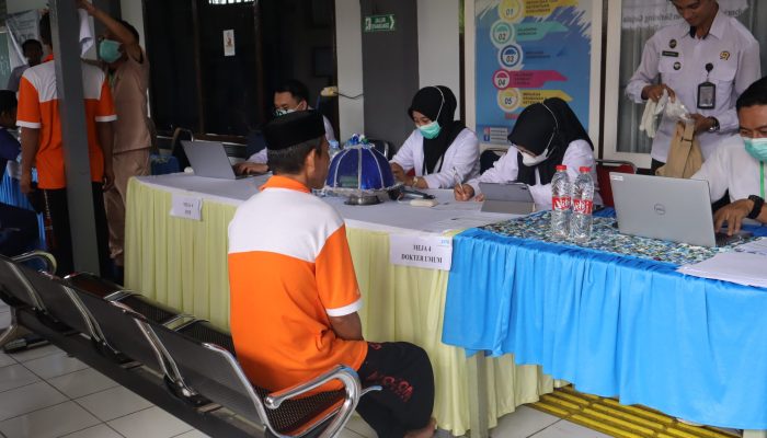 Skrining TBC di Rutan Soppeng, Satu Warga Binaan Dinyatakan Positif