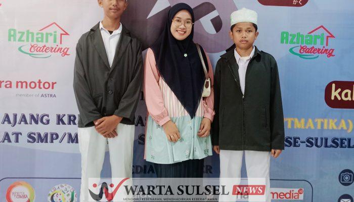 MTs Ponpes Yasrib Wakili Kabupaten Soppeng Lomba Kreativitas Matematika di Makassar 