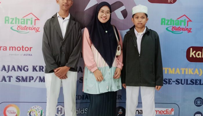 MTs Ponpes Yasrib Wakili Kabupaten Soppeng Lomba Kreativitas Matematika di Makassar 