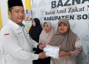 Baznas Soppeng Salurkan Daging DAM Haji Kepada 225 Mustahik 