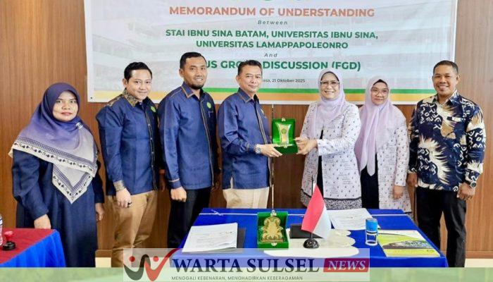 Perluas Jejaring, Unipol Soppeng Teken MoU dengan Universitas Ibnu Sina dan STAI Ibnu Sina Batam 
