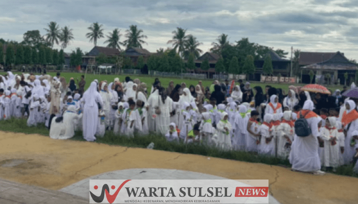 Layaknya Jamaah Haji Sungguhan, Ratusan Siswa RA Ikut Manasik Haji Cilik 