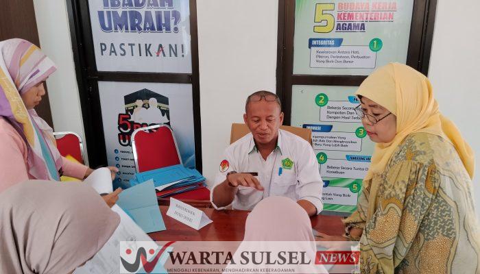 Membeludak, Kemenag Soppeng Mulai Verifikasi Data Calon Haji 2026