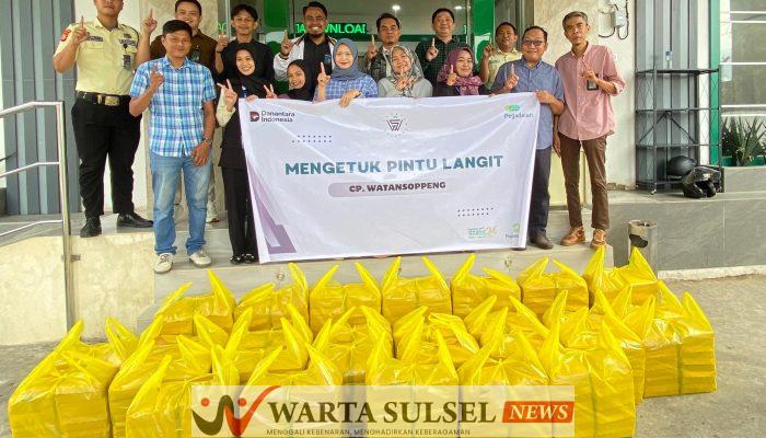 Pegadaian Soppeng Ketuk Pintu Langit dengan Berbagi Makanan Siap Saji