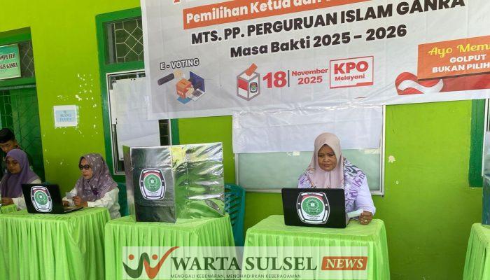 Layaknya Pilkada Sungguhan, MTs PP Pergis Ganra Gelar Pemilihan Ketua OSIM